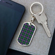 1sttheworld Jewelry - Logan Ancient Tartan Dog Tag with Swivel Keychain A7 | 1sttheworld
