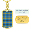 1sttheworld Jewelry - Laing Tartan Dog Tag with Swivel Keychain A7 | 1sttheworld