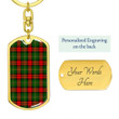 1sttheworld Jewelry - Blackstock Tartan Dog Tag with Swivel Keychain A7 | 1sttheworld