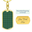 1sttheworld Jewelry - Ross Hunting Ancient Tartan Dog Tag with Swivel Keychain A7 | 1sttheworld