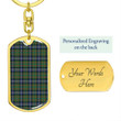 1sttheworld Jewelry - Cochrane Ancient Tartan Dog Tag with Swivel Keychain A7 | 1sttheworld