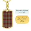 1sttheworld Jewelry - Innes Ancient Tartan Dog Tag with Swivel Keychain A7 | 1sttheworld