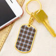1sttheworld Jewelry - MacDuff Dress Ancient Tartan Dog Tag with Swivel Keychain A7 | 1sttheworld