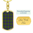 1sttheworld Jewelry - Stewart of Appin Hunting Modern Tartan Dog Tag with Swivel Keychain A7 | 1sttheworld