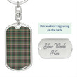 1sttheworld Jewelry - Craig Ancient Tartan Dog Tag with Swivel Keychain A7