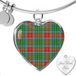 1sttheworld Jewelry - Muirhead Tartan Heart Bangle A7 | 1sttheworld