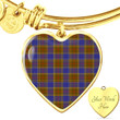 1sttheworld Jewelry - Balfour Modern Tartan Heart Bangle A7 | 1sttheworld
