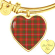 1sttheworld Jewelry - Bruce Modern Tartan Heart Bangle A7 | 1sttheworld