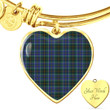 1sttheworld Jewelry - Macinnes Modern Tartan Heart Bangle A7 | 1sttheworld