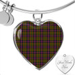 1sttheworld Jewelry - Cochrane Modern Tartan Heart Bangle A7 | 1sttheworld
