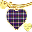 1sttheworld Jewelry - Macdonald Dress Modern Tartan Heart Bangle A7 | 1sttheworld