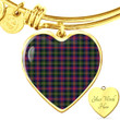 1sttheworld Jewelry - Logan Modern Tartan Heart Bangle A7 | 1sttheworld
