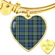1sttheworld Jewelry - Mackinlay Ancient Tartan Heart Bangle A7 | 1sttheworld