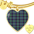 1sttheworld Jewelry - Stevenson Tartan Heart Bangle A7 | 1sttheworld