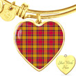 1sttheworld Jewelry - Scrymgeour Tartan Heart Bangle A7 | 1sttheworld
