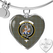 1sttheworld Jewelry - Haig Check Clan Tartan Crest Heart Bangle A7 | 1sttheworld