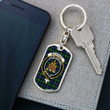 1sttheworld Jewelry - MacKenzie Modern Clan Tartan Crest Dog Tag with Swivel Keychain A7 | 1sttheworld