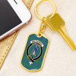 1sttheworld Jewelry - Montgomery Ancient Clan Tartan Crest Dog Tag with Swivel Keychain A7 | 1sttheworld