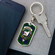 1sttheworld Jewelry - Lockhart Modern Clan Tartan Crest Dog Tag with Swivel Keychain A7 | 1sttheworld