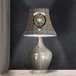 1sttheworld Lamp Shade - Shaw Green Modern Clan Tartan Crest Tartan Bell Lamp Shade A7 | 1sttheworld