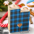 1sttheworld Candle Holder - Ramsay Blue Ancient Tartan Candle Holder A7 | 1sttheworld