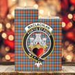 1sttheworld Candle Holder - MacLachlan Ancient Clan Tartan Crest Tartan Candle Holder A7 | 1sttheworld