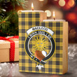1sttheworld Candle Holder - MacLeod of Lewis Ancient Clan Tartan Crest Tartan Candle Holder A7 | 1sttheworld