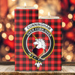 1sttheworld Candle Holder - Cunningham Modern Clan Tartan Crest Tartan Candle Holder A7 | 1sttheworld