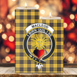 1sttheworld Candle Holder - MacLeod of Lewis Ancient Clan Tartan Crest Tartan Candle Holder A7 | 1sttheworld