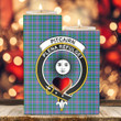 1sttheworld Candle Holder - Pitcairn Hunting Clan Tartan Crest Tartan Candle Holder A7 | 1sttheworld
