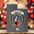 1sttheworld Candle Holder - Fletcher of Dunans Clan Tartan Crest Tartan Candle Holder A7 | 1sttheworld