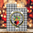 1sttheworld Candle Holder - Douglas Grey Modern Clan Tartan Crest Tartan Candle Holder A7 | 1sttheworld