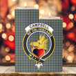 1sttheworld Candle Holder - CampFaded Clan Tartan Crest Tartan Candle Holder A7 | 1sttheworld