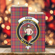 1sttheworld Candle Holder - Shaw Red Modern Clan Tartan Crest Tartan Candle Holder A7 | 1sttheworld