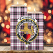 1sttheworld Candle Holder - MacPherson Hunting Modern Clan Tartan Crest Tartan Candle Holder A7 | 1sttheworld