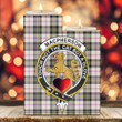 1sttheworld Candle Holder - MacPherson Dress Ancient Clan Tartan Crest Tartan Candle Holder A7 | 1sttheworld