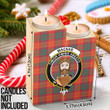 1sttheworld Candle Holder - MacNab Ancient Clan Tartan Crest Tartan Candle Holder A7 | 1sttheworld