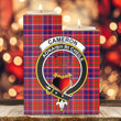 1sttheworld Candle Holder - Cameron of Lochiel Modern Clan Tartan Crest Tartan Candle Holder A7 | 1sttheworld