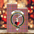1sttheworld Candle Holder - MacRae Ancient Clan Tartan Crest Tartan Candle Holder A7 | 1sttheworld