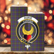 1sttheworld Candle Holder - Durie Clan Tartan Crest Tartan Candle Holder A7 | 1sttheworld
