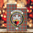 1sttheworld Candle Holder - MacLachlan Weathered Clan Tartan Crest Tartan Candle Holder A7 | 1sttheworld
