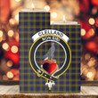 1sttheworld Candle Holder - Clelland Modern Clan Tartan Crest Tartan Candle Holder A7 | 1sttheworld