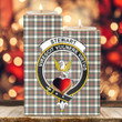 1sttheworld Candle Holder - Stewart Dress Ancient Clan Tartan Crest Tartan Candle Holder A7 | 1sttheworld