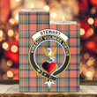 1sttheworld Candle Holder - Stewart Royal Ancient Clan Tartan Crest Tartan Candle Holder A7 | 1sttheworld