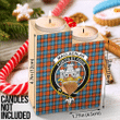 1sttheworld Candle Holder - MacLachlan Ancient Clan Tartan Crest Tartan Candle Holder A7 | 1sttheworld