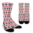 Swedish Christmas Crew Socks (Red/White/Black) K4