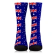 Australia Flag Crew Socks K4