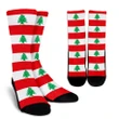Lebanon Flag Crew Socks K4