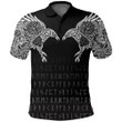1sttheworld Polo Shirt - The Raven Of Odin Tattoo A7