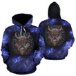 Stone viking-style With a Horned Helmet Pullover Hoodie | Women & Men